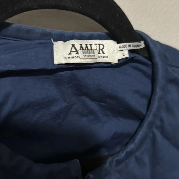 AMUR Teagan quilted bomber jacket laced sleeved- large. Great condition. - Picture 2 of 12